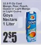 Key Food Goya Nectars offer