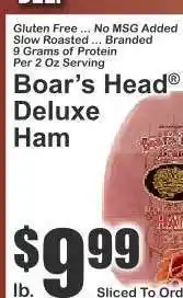 Key Food Boar's Head Deluxe Ham offer