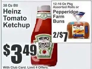 Key Food Heinz Tomato Ketchup offer