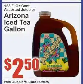 Key Food Arizona Iced Tea Gallon offer