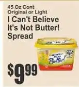 Key Food I Can't Believe It's Not Butter Spread offer