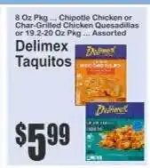 Key Food Delimex Taquitos offer