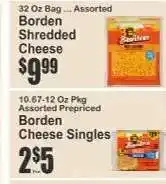 Key Food Borden Shredded Cheese offer