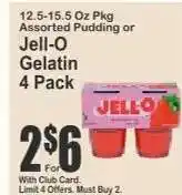 Key Food Jell-O Gelatin 4 Pack offer