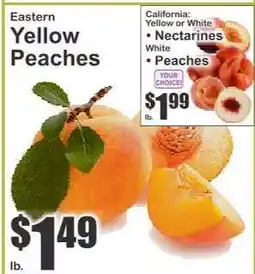 Key Food Eastern Yellow Peaches offer