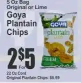 Key Food Goya Plantain Chips offer