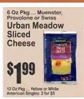 Key Food Urban Meadow Sliced Cheese offer