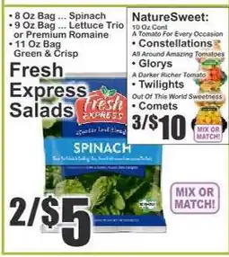 Key Food Fresh Express Salads offer