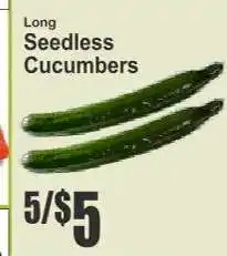 Key Food Seedless Cucumbers offer