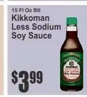 Key Food Kikkoman Less Sodium Soy Sauce offer