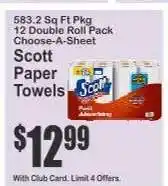 Key Food Scott Paper Towels offer