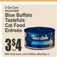 Key Food Blue Buffalo Tastefuls Cat Food Entrées offer