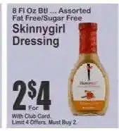 Key Food Skinnygirl Dressing offer