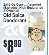 Key Food Old Spice Deodorant offer