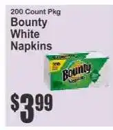 Key Food Bounty White Napkins offer