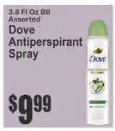 Key Food Dove Antiperspirant Spray offer
