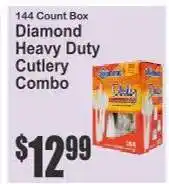 Key Food Diamond Heavy Duty Cutlery Combo offer