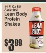 Key Food Lean Body Protein Shakes offer