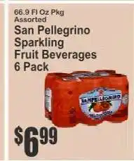 Key Food San Pellegrino Sparkling Fruit Beverages 6 Pack offer