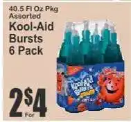 Key Food Kool-Aid Bursts 6 Pack offer