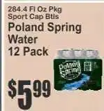Key Food Poland Spring Water 12-Pack offer