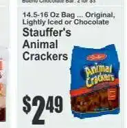 Key Food Stauffer's Animal Crackers offer