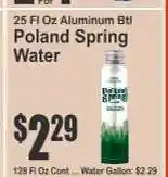 Key Food Poland Spring Water offer