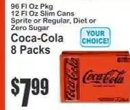 Key Food Coca-Cola 8 Packs offer