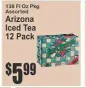 Key Food Arizona Iced Tea 12-Pack offer