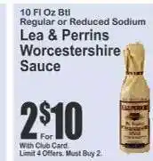 Key Food Lea & Perrins Worcestershire Sauce offer