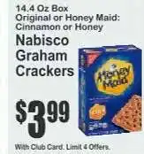 Key Food Nabisco Graham Crackers offer