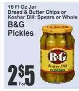 Key Food B&G Pickles offer