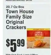 Key Food Town House Family Size Original Crackers offer