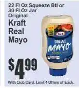 Key Food Kraft Real Mayo offer