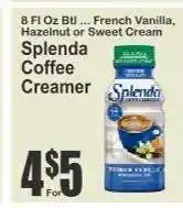 Key Food Splenda Coffee Creamer offer