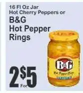 Key Food B&G Hot Pepper Rings offer