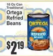 Key Food Ortega Refried Beans offer