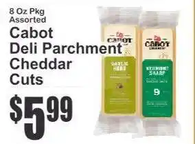 Key Food Cabot Deli Parchment Cheddar Cuts offer