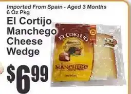 Key Food El Cortijo Manchego Cheese Wedge offer