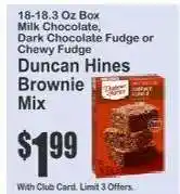 Key Food Duncan Hines Brownie Mix offer