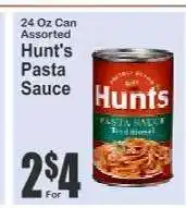 Key Food Hunt's Pasta Sauce offer