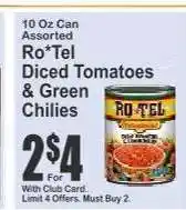 Key Food Ro*Tel Diced Tomatoes & Green Chilies offer