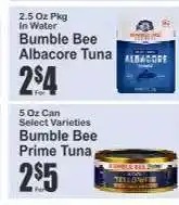 Key Food Bumble Bee Albacore Tuna offer