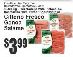 Key Food Citterio Fresco Genoa Salame offer