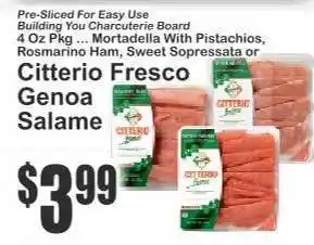Key Food Citterio Fresco Genoa Salame offer