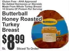 Key Food Butterball Honey Roasted Turkey Breast offer