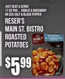 Key Food Reser's Main St. Bistro Roasted Potatoes offer