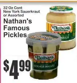Key Food Nathan's Famous Pickles offer