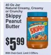 Key Food Skippy Peanut Butter offer