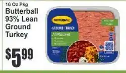 Key Food Butterball 93% Lean Ground Turkey offer